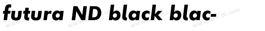 futura ND black blac字体转换